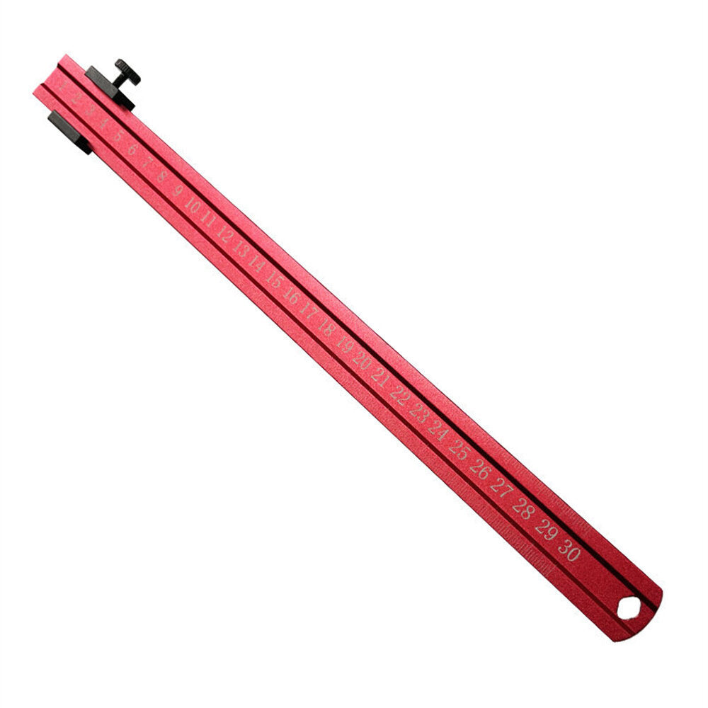 High Precision Aluminum Positioning Ruler - Durable 4.5mm Thick, Metric & Imperial Scales, Multiple Sizes for Woodworking