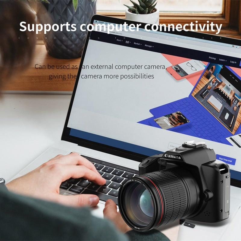 6400MP HD WiFi 4K Dual Lens Camcorder, 3" IPS Display, 16X Zoom, DSLR for YouTube Streaming & Vlogging