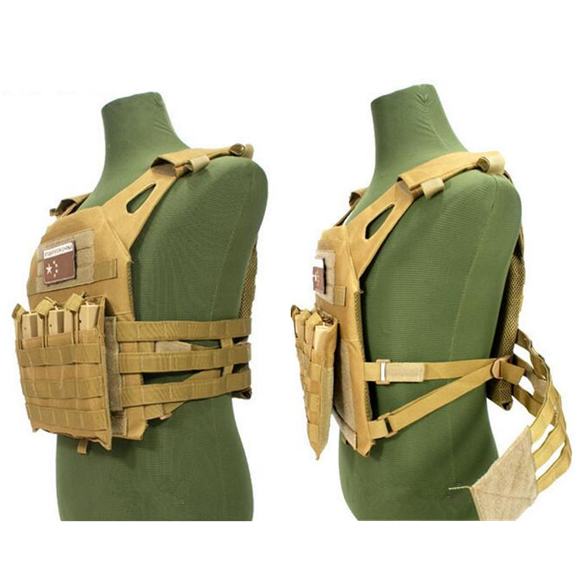 Men Tactical Military Armor Army Combat Vest Molle Plate Carrier JPC Vest