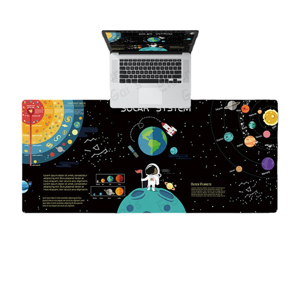 Space Planet Mouse Pad Laptop Large Gaming Mouse Mat High Quality Print Lock Edge Design Keyboard Desk Mat For PC Computer