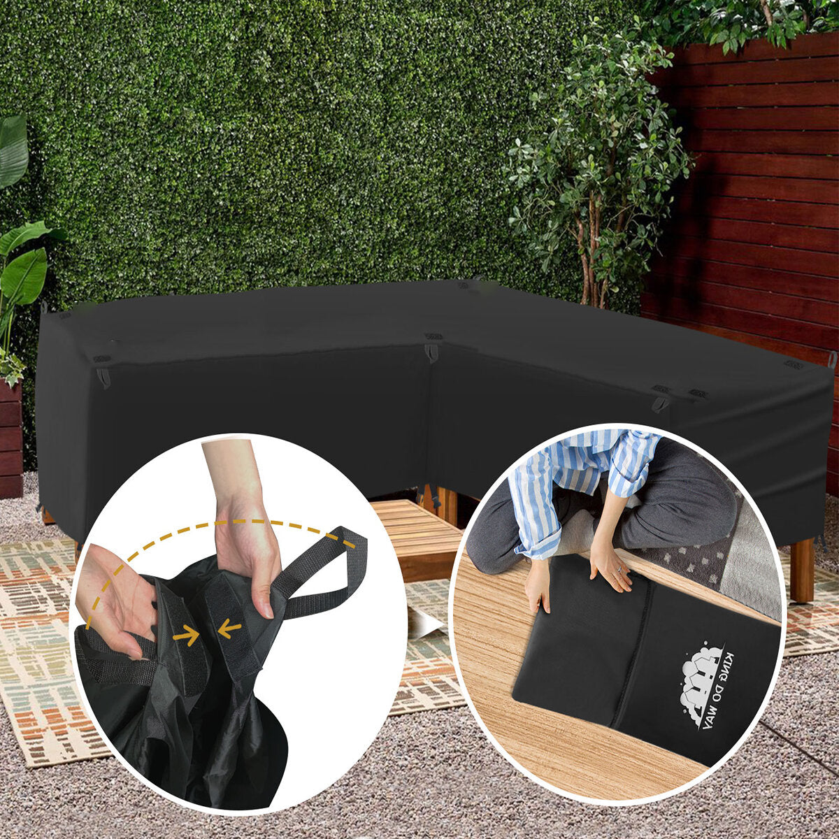 Waterproof Patio Sofa Cover UV-resistant Snow Protection Tear-resistant Sofa Cover