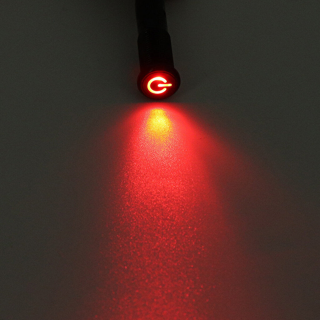 10MM LED Dashboard Warning Signal Light Van Dash Panel Indicator Lamp 12/24/36V