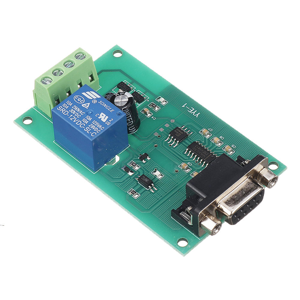 5V/12V/24V RS232 Serial Port Control Relay Module MCU MAX232 USB Control Switch Board