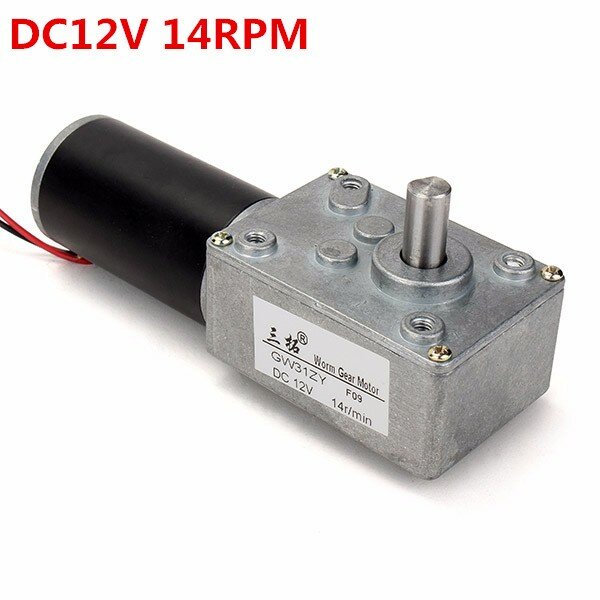 Worm Reducer Gear DC Motor High Torque Low Speed Gear Motor