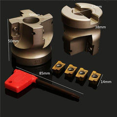 BAP 400R-50-22-4F Indexable Face End Mill Cutter with Spanner and 4pcs APMT1604 Carbide Iinserts