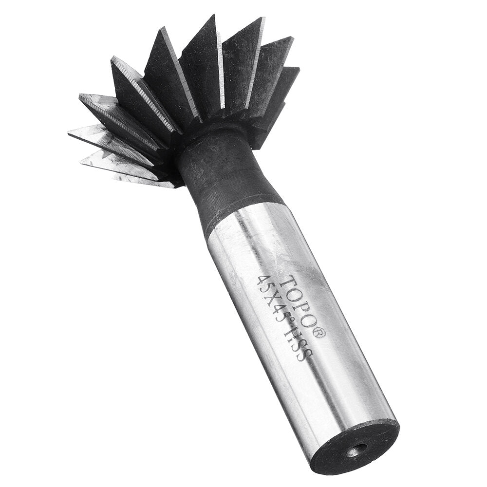55 Degree 40-60mm HSS Straight Shank Dovetail Groove Slot Milling Cutter End Mill CNC Bit