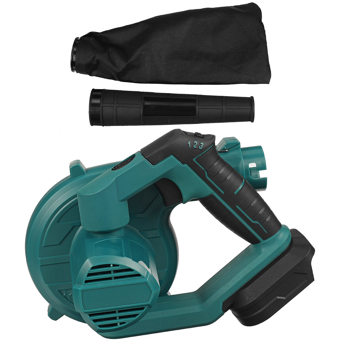 21V 2 IN 1 Cordless 180 Rotation Electric Air Blower & Suction Handheld Leaf Computer Dust Collector