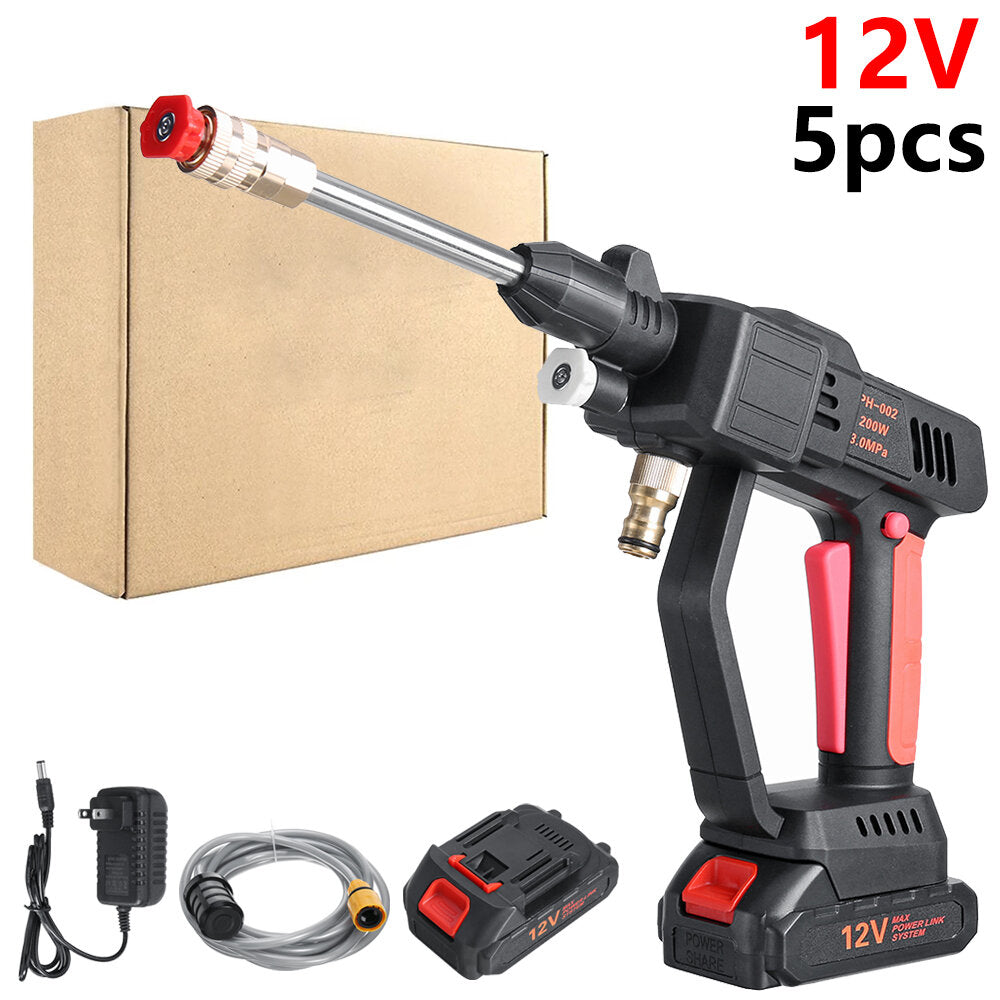 3L/Min 2000mAh High Pressure Washer Car Washing Machine Water Spray Guns Nozzle Wand Attachment Home