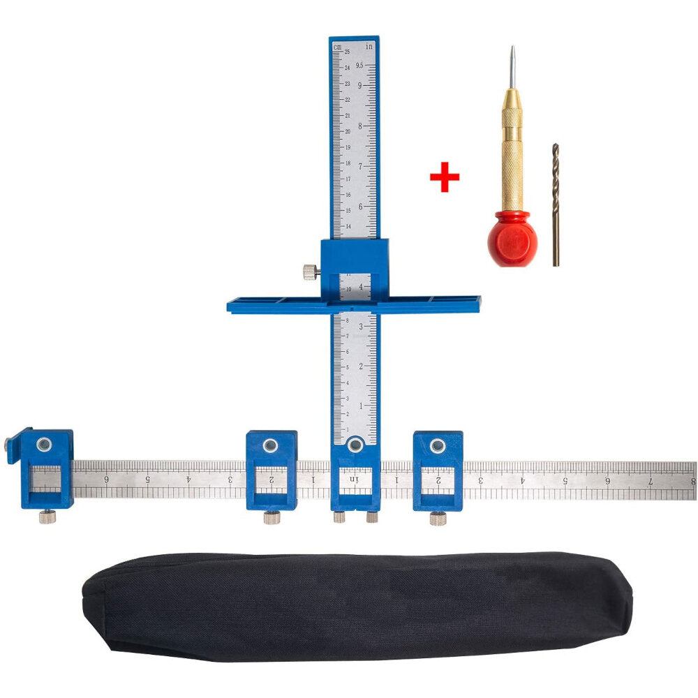 Sleeve Cabinet Hardware Jig Locator Detachable Hole Punch Jig Tool Center Drill Bit Guide Set