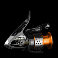 Fishing Reel 4.7:1 Tooth Speed Ratio 13+1 Bearings 8KG Unloading Force Value Full Metal Professional Grade Fishing Reel