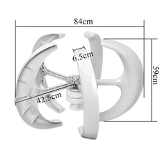 5 Blades Wind Turbine Generator 12V 24V 300W Permanent Magnet with Charge Controller High Energy Utilization Reliable Operation