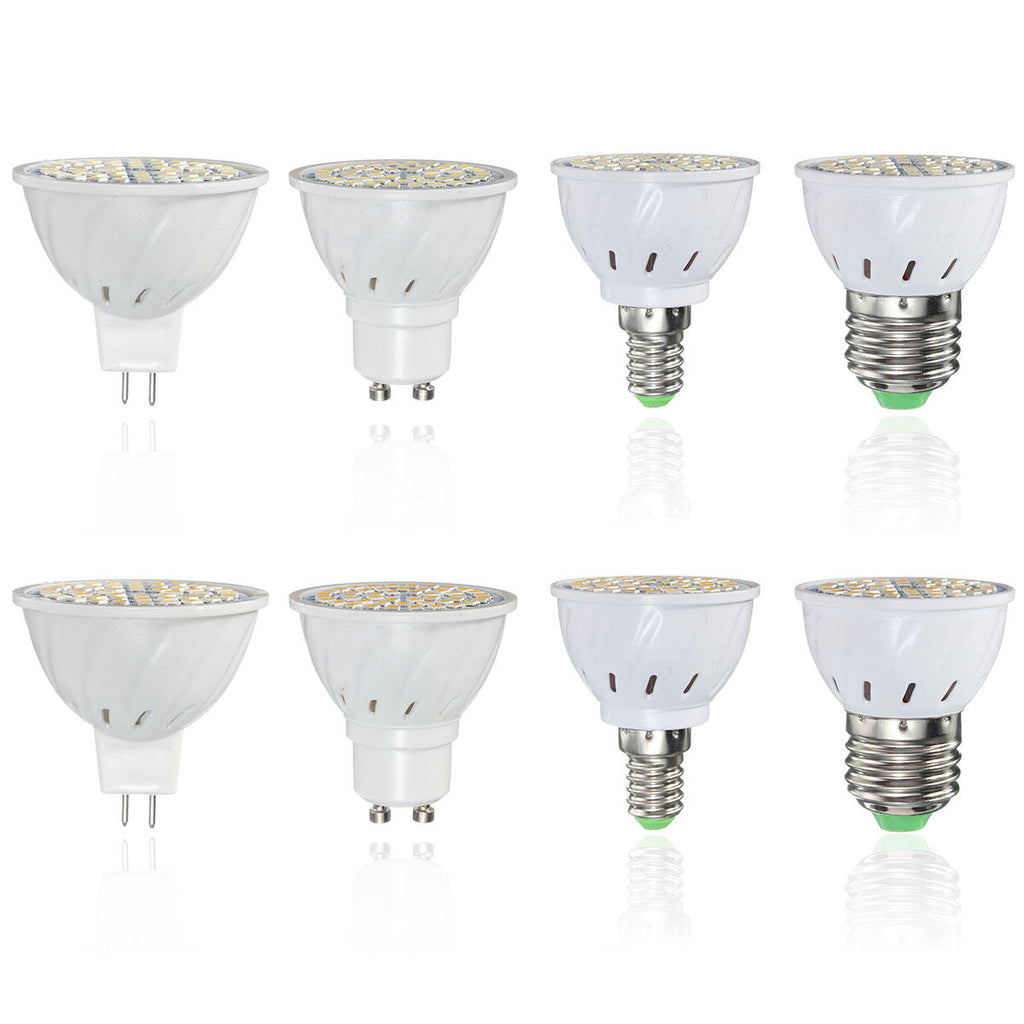 E27 E14 GU10 MR16 3W 48 SMD 2835 LED Pure White Warm White Spot Lightting Bulb AC110V AV220V