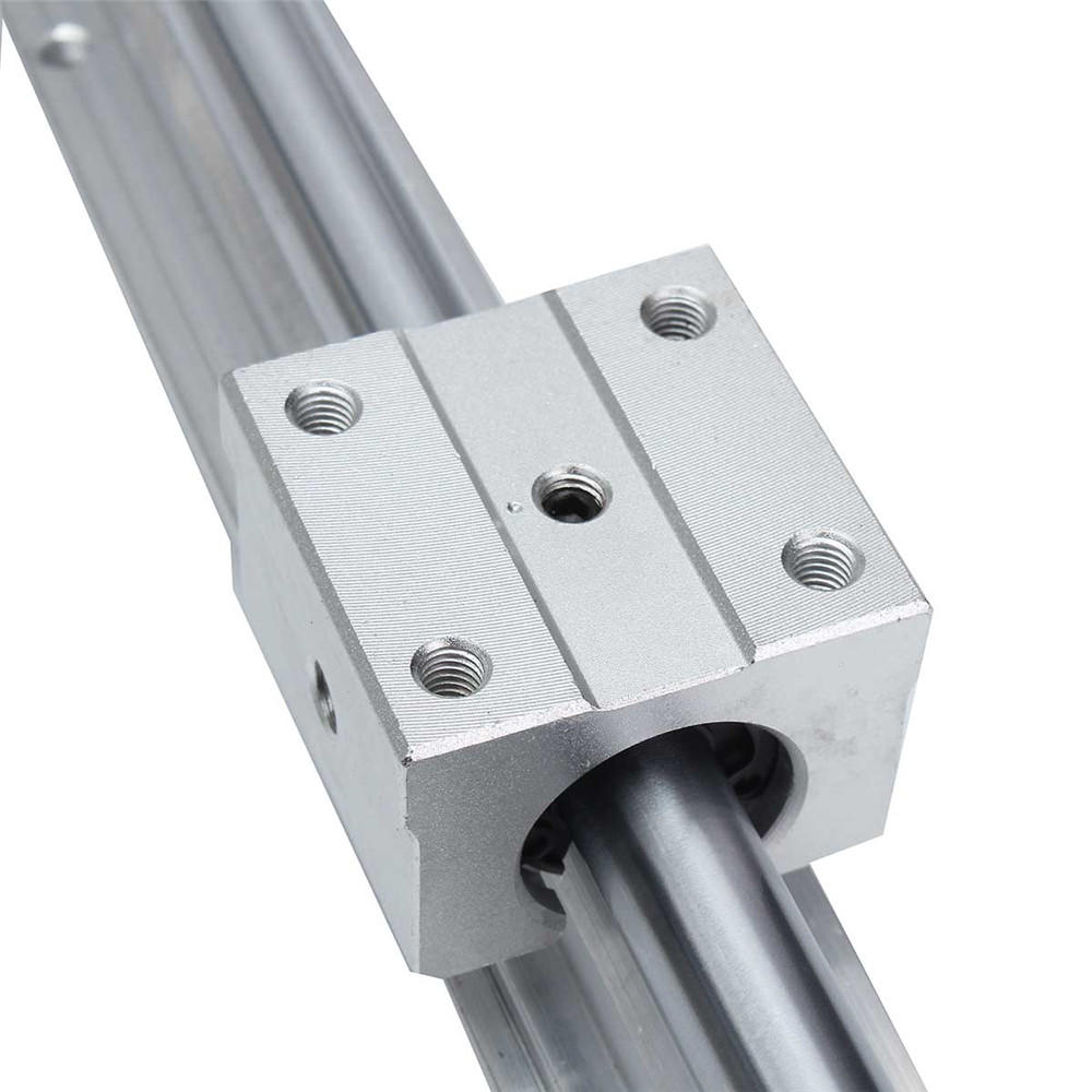 700mm Cylindrical Linear Rail Shaft with 2pcs SBR12UU Linear Block