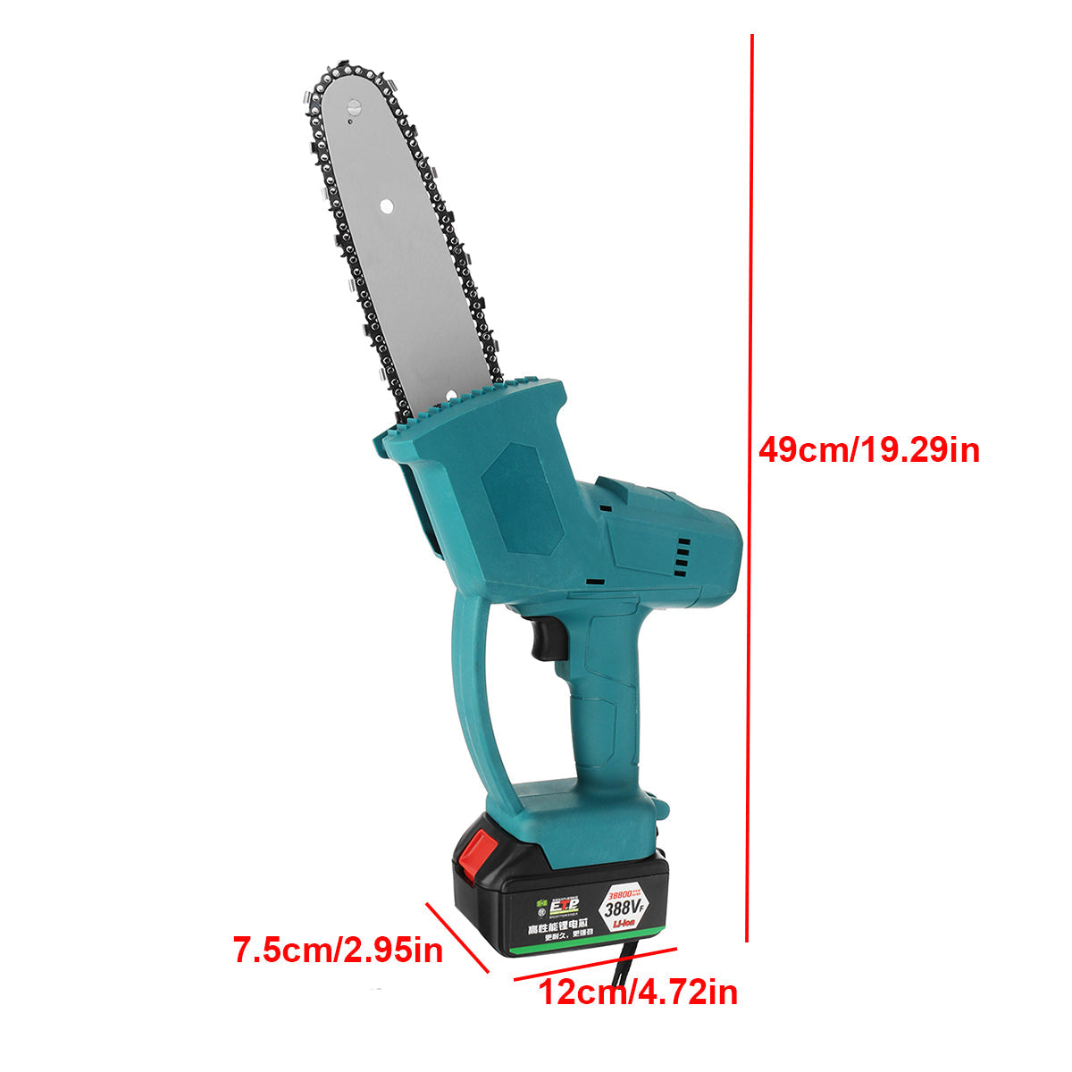 8Inch Rechargable Chainsaws Mini Electric Saw Woodworking Pruning Shears
