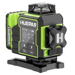 3D 12-Line / 4D 16-Line Green Laser Level, Bluetooth Control, Self-Leveling, LCD, Rechargeable Battery & IP54 Protection