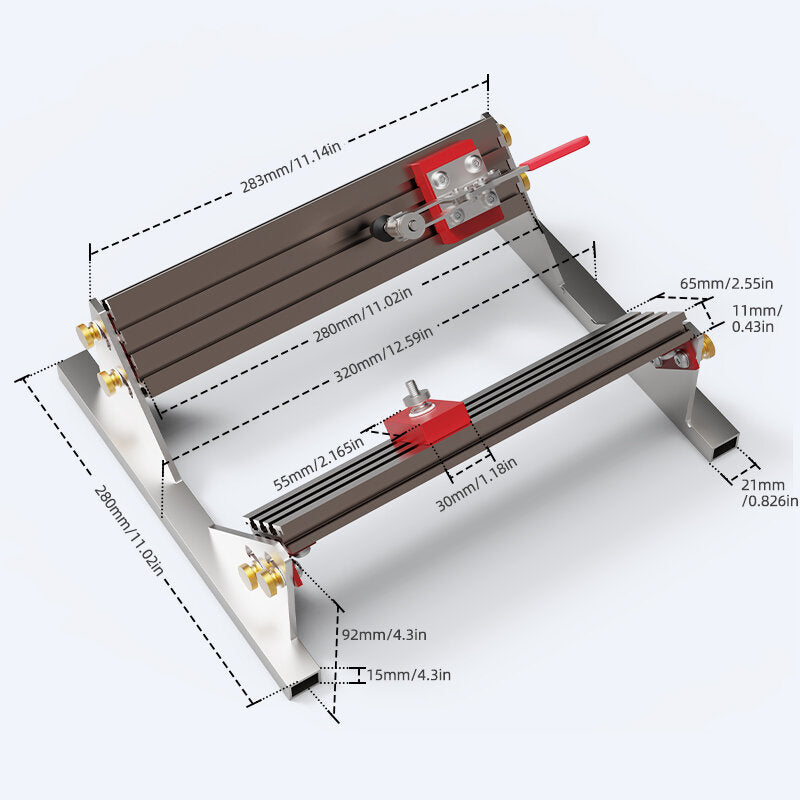 Versatile Spline Jig for Table Saw & Router - Adjustable 1/2" to 16" for Enhanced Joinery & Smooth Operation
