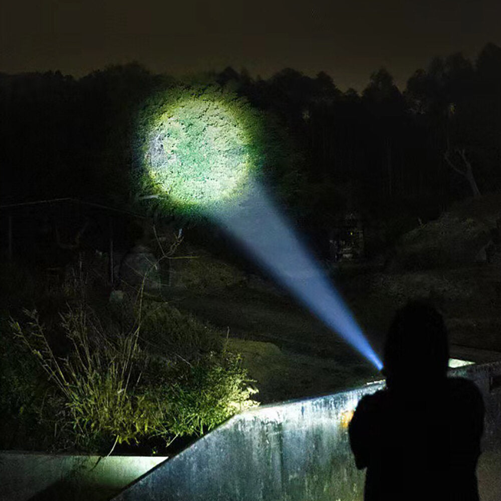 800lm Long Rang Zoomable Super Birght Mini LED Flashlight Aluminum Alloy Type-c Rechargeable Three Gears Dimming Mini Torch