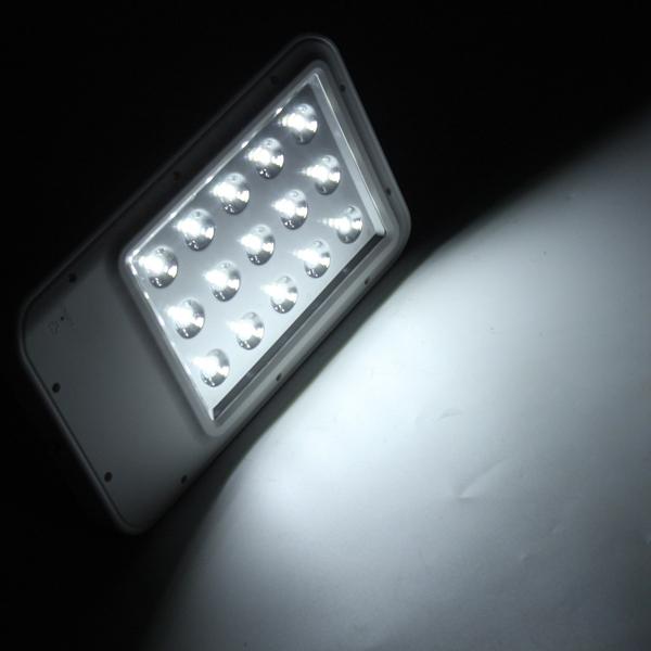 Solar Power 15 LED Light-controlled Wall Street Light Waterproof Outdoor Garden Lamp