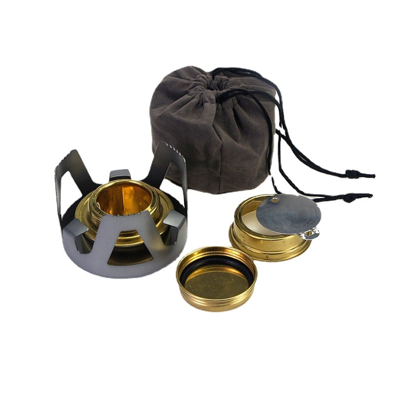 High Quality Outdoor Picnic Stove New Mini Ultra-light Spirit Combustor Alcohol Stove Camping Furnace Camping Portable Folding