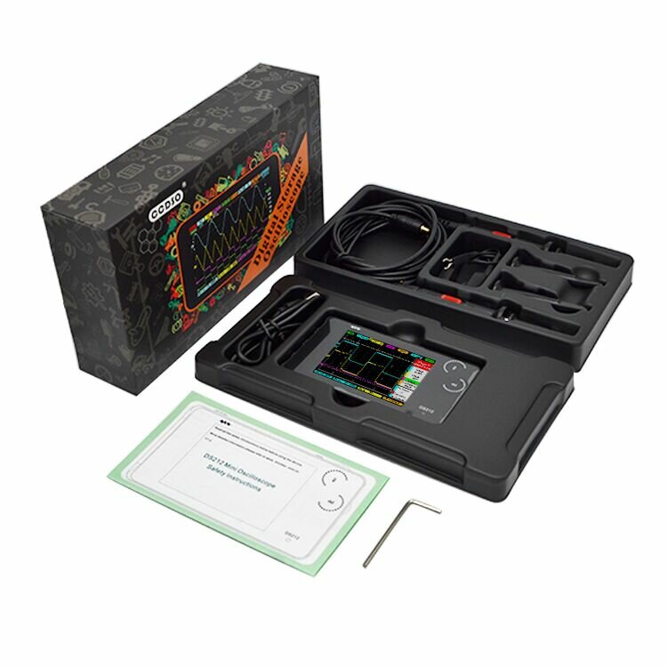 Digital Storage Oscilloscope Portable Nano Handheld Bandwidth 1MHz Sampling Rate 10MSa/s Thumb Wheel