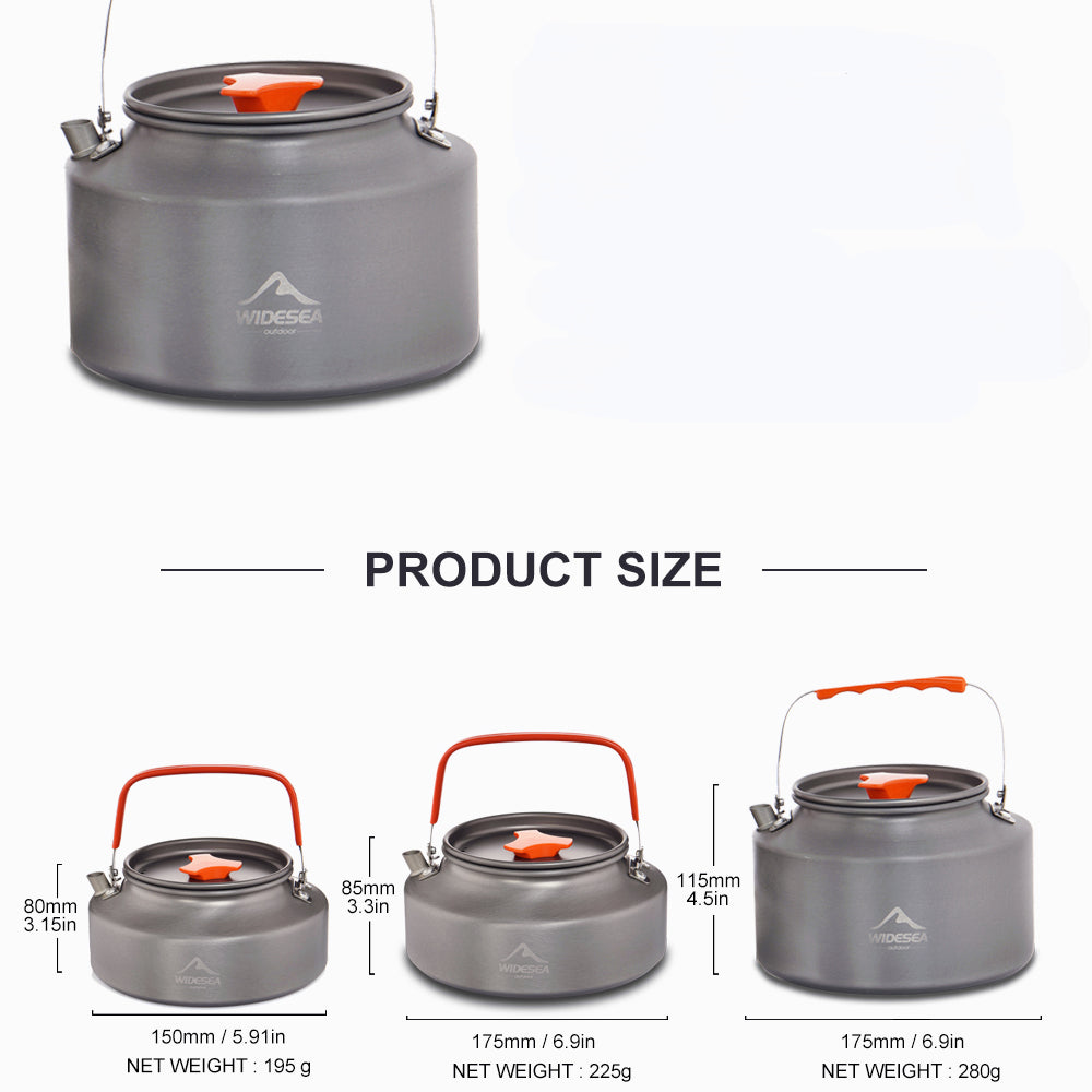 Camping Water Kettle Outdoor Coffee Kettle Tableware Picnic Set Supplies Equipment Utensils Tourism Cookware