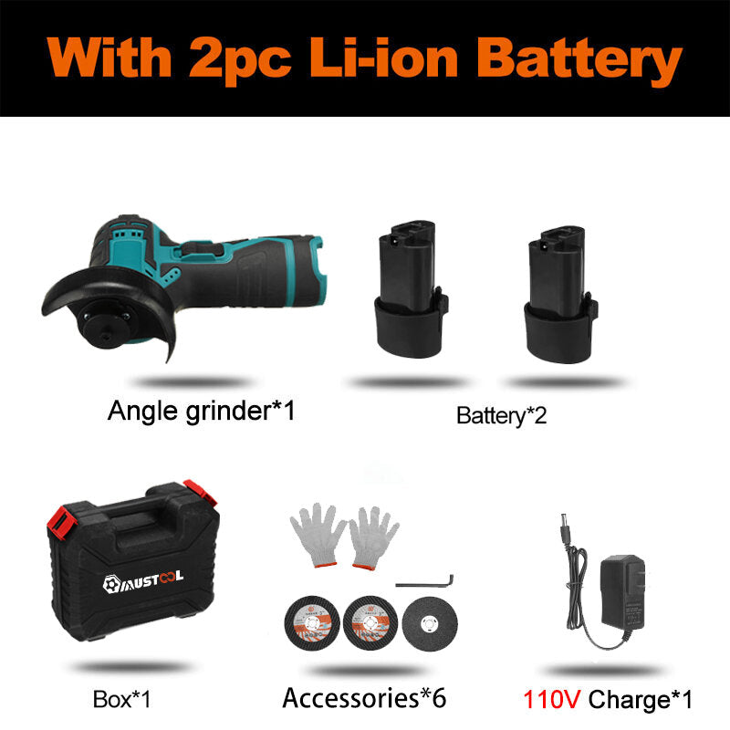 18VF 2300W Mini Brushless Angle Grinder Suitable for Quick Removal and Shaping, Especially in Convex and Concave Areas.