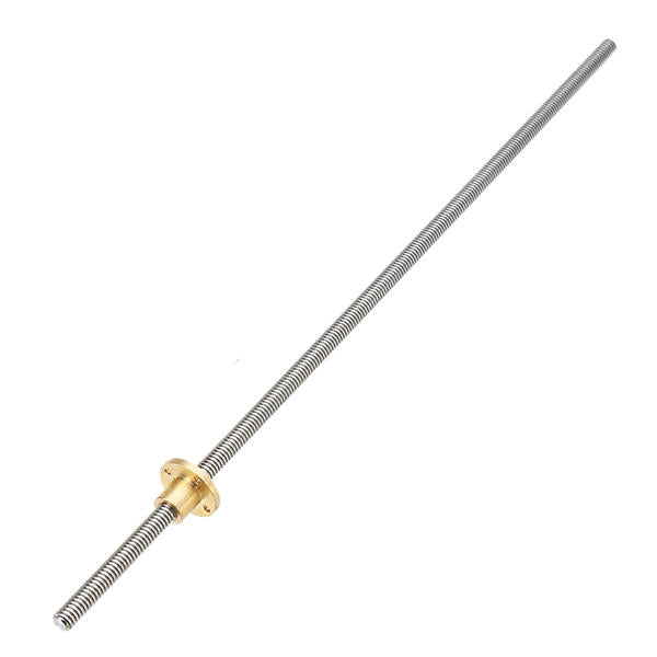T10 Trapezoidal Lead Screw 500mm with Brass Nut