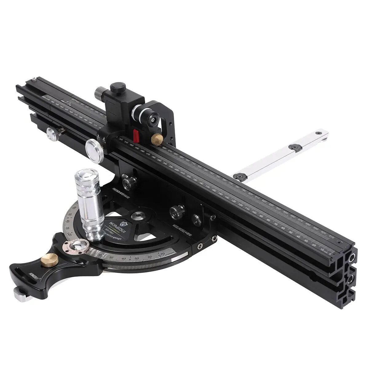 High Precision Miter Gauge with Adjustable Angle 0-70°, Extended 910mm Fence, Easy Read Scale, Aluminum Construction