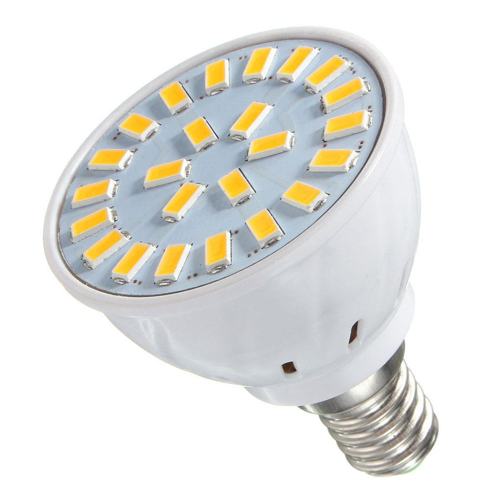 E14 E27 GU10 MR16 AC85-265V 3.5W 24 SMD 5730  Pure White Warm White LED Spot Lightt Bulbs 350LM