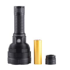 Strong Light Flashlight With 26800 Battery & 26980 Expansion Tube, Type-C Rechargeable LED Torch Super Bright Long Range LED Searchlight