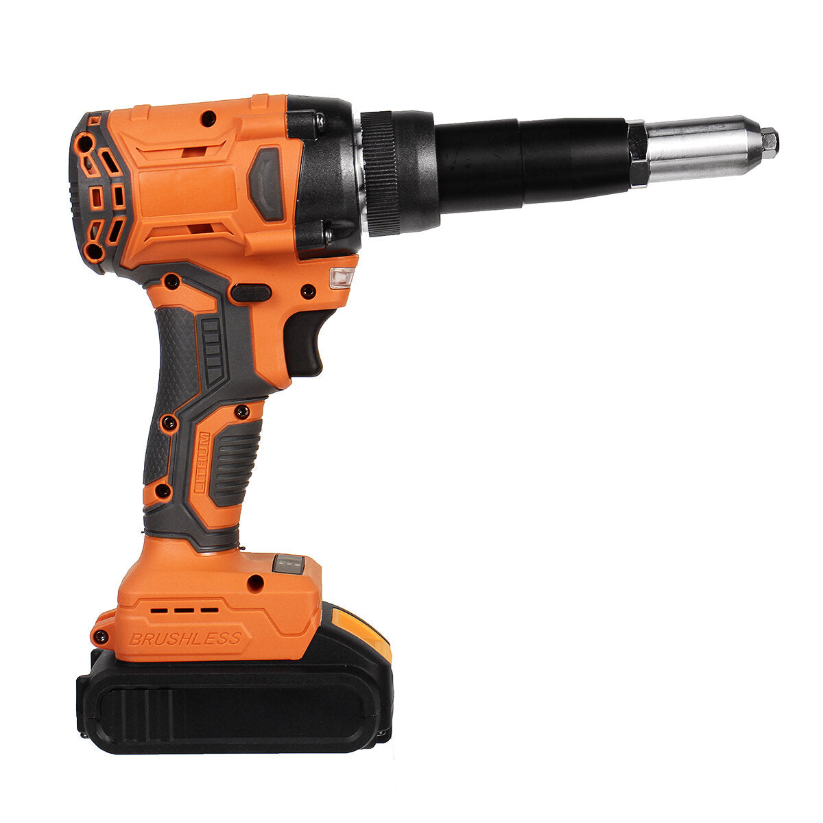 21V Electric Rivet Cordless Rivet Nut Drill Insert Nut Pull Riveting Tool 2.4-4.8mm With LED Light