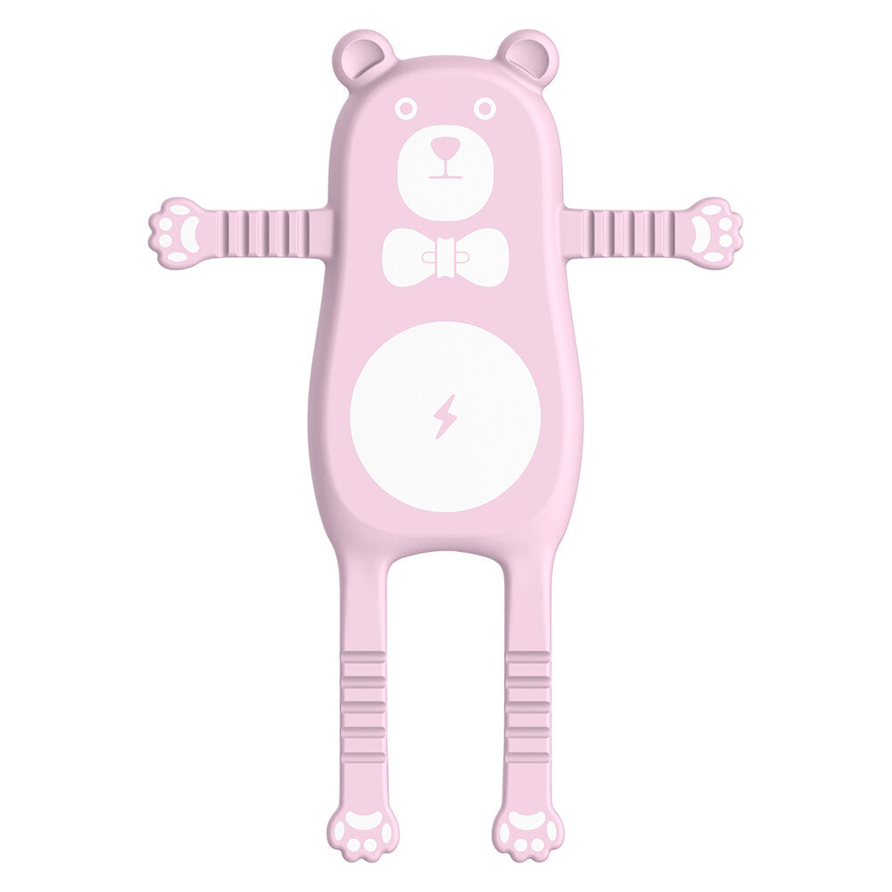 Car QI Air Vent Wireless Phone Charger Holder Silicon Gel Mount for iPhone XS