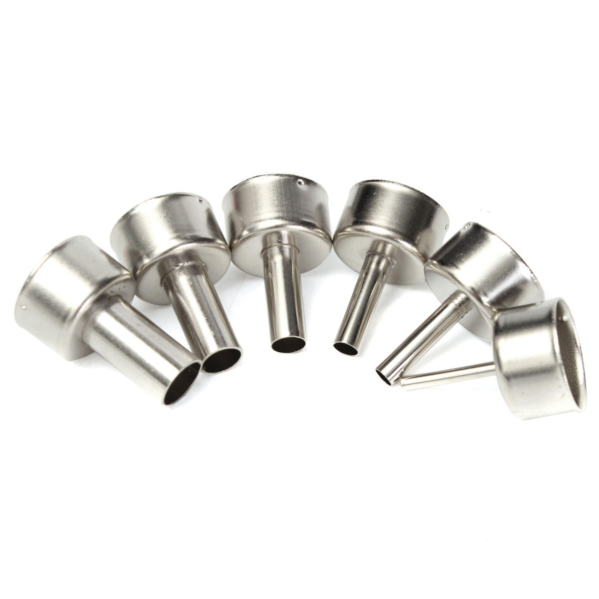 6Pcs 3/5/6/8/10/12mm Circular Nozzles For Hot Air Soldering Station 858A 858D