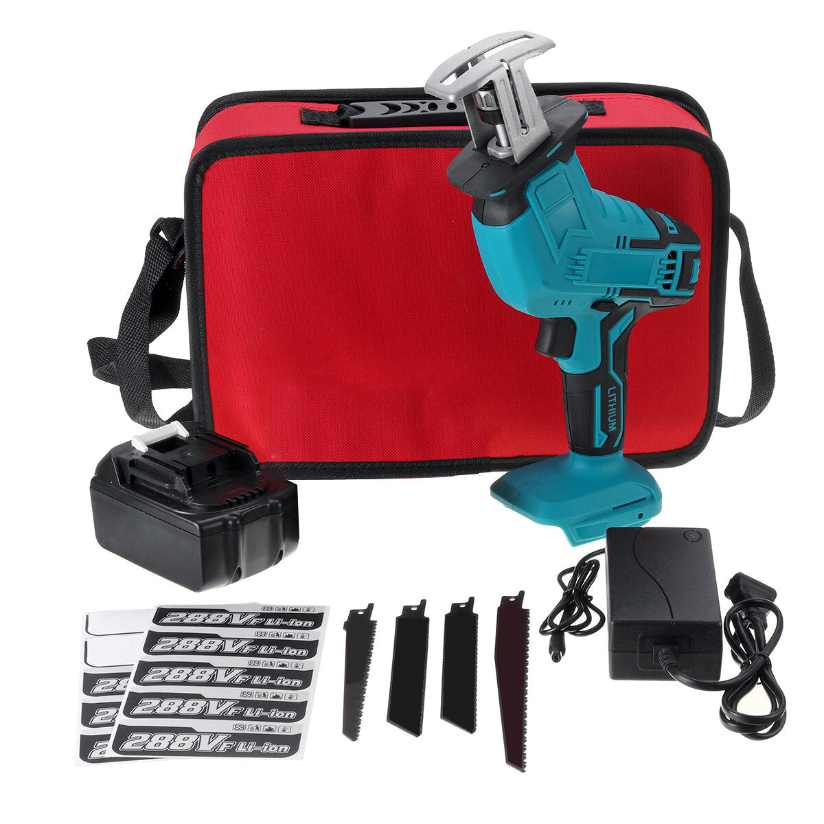 68V Electric Reciprocating Saw Outdoor Woodworking Cordless Handheld Saw 9000mah