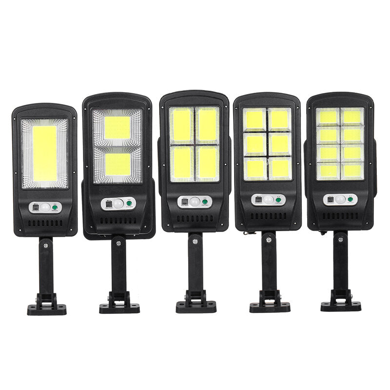 LED COB Solar Wall Light Garden Security Street Lamp PIR Motion Sensor + Remote