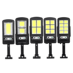 LED COB Solar Wall Light Garden Security Street Lamp PIR Motion Sensor + Remote