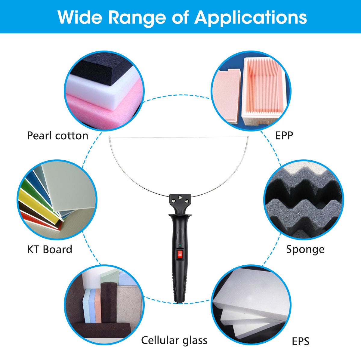 3-in-1 Foam Cutter Cutter with Indicator Light Electric Cutting Machine Pen Tools Kit