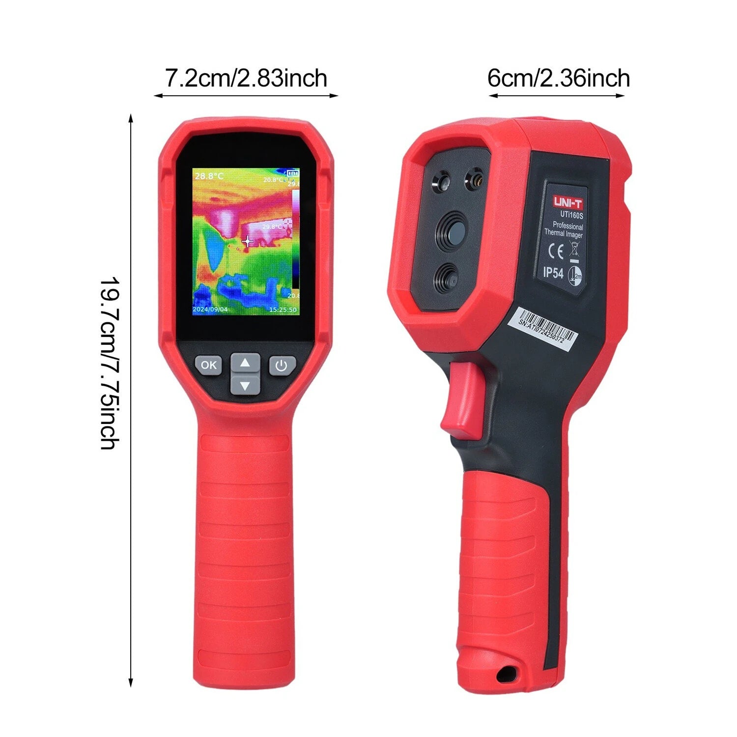 GreenZech Industrial 160 Pro | 160x120 HD Thermal Imaging Camera | 25Hz Professional Handheld Infrared Imager