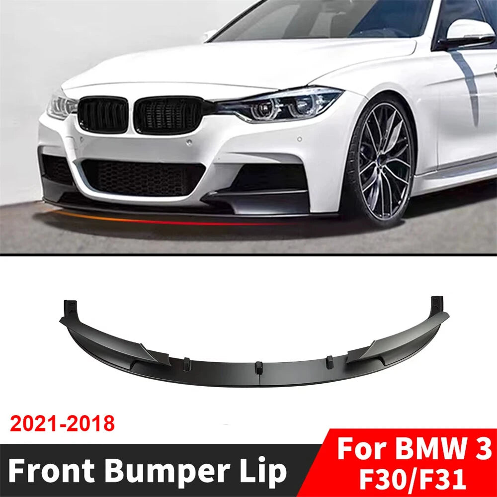 Car Front Bumper Spoiler Lip Car Body Kit Bottom Splitter Protection Plate For BMW F30 3 Series M Sport 2012-2018