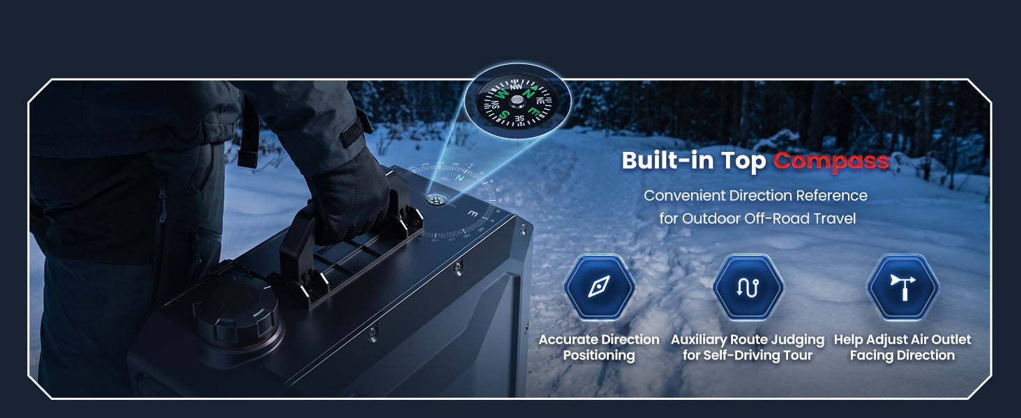 8KW 6L All-in-One Diesel Air Heater, App Control, Wireless Temperature Sensor & Auto Start/Stop for Car, Truck, RV & Camper