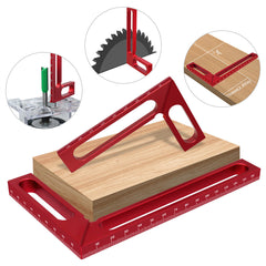 Right Angle Ruler for Woodworking - Accurate 90° Measurements, Durable Aluminum, Lightweight, 100mm & 160mm Sizes Available
