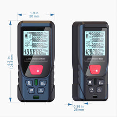 164ft Digital Laser Distance Meter with LCD for Measure Area and Volume