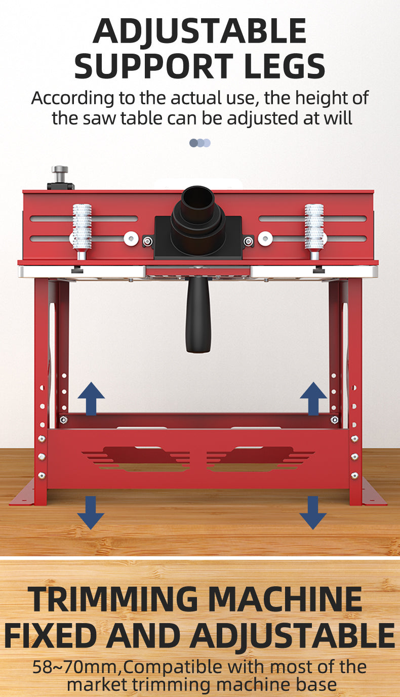 Bench Top Router Table Workbench with Miter Gauge / Profile Fence System / Dust Collection Port for Most Routers
