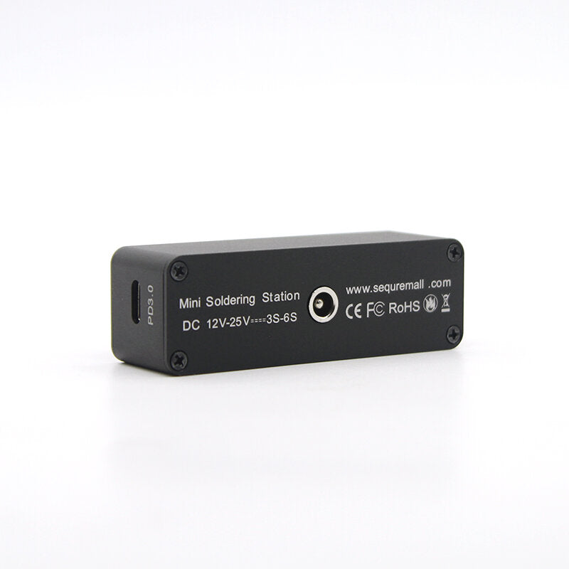Mini 0.91 inch OLED Soldering Station Compatible with T12 Soldering Iron Tips Supports PD3.0/3S-6S/12V-25V Power Supply