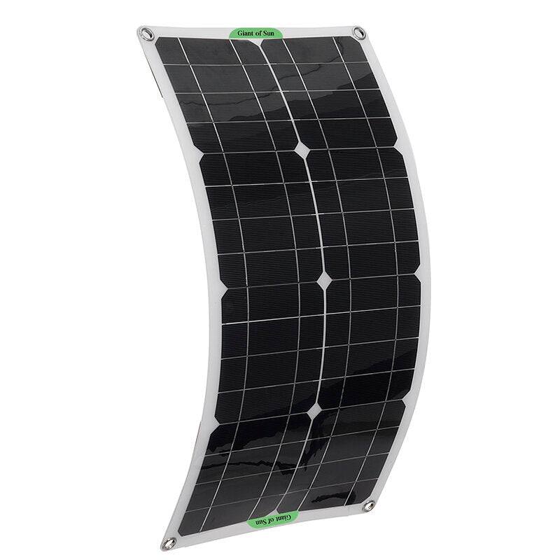 250W Protable Solar Panel Kit Dual DC USB Charger Kit w/ 60A/100A Solar Controller