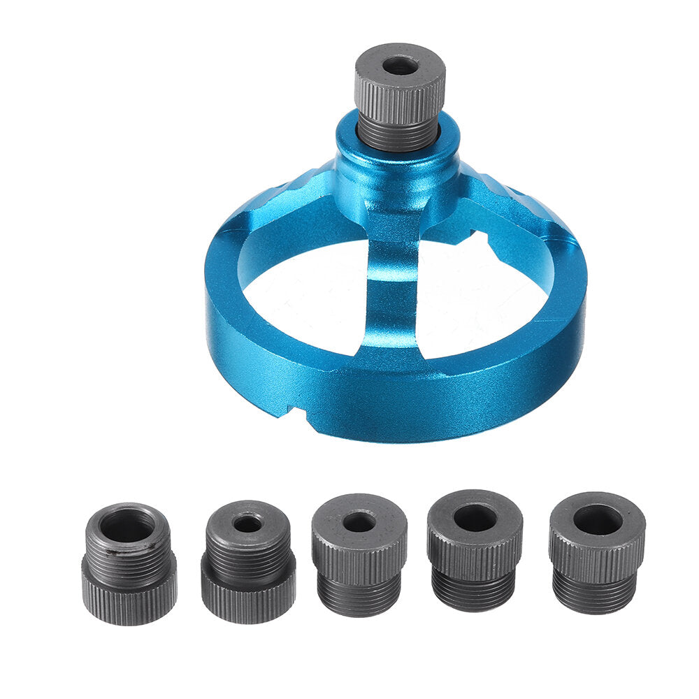 Adjustable Angle Hole Puncher with 9.5mm Drill Bit, Dual-Purpose Design, Metric/Imperial Calibration, Aluminum Build