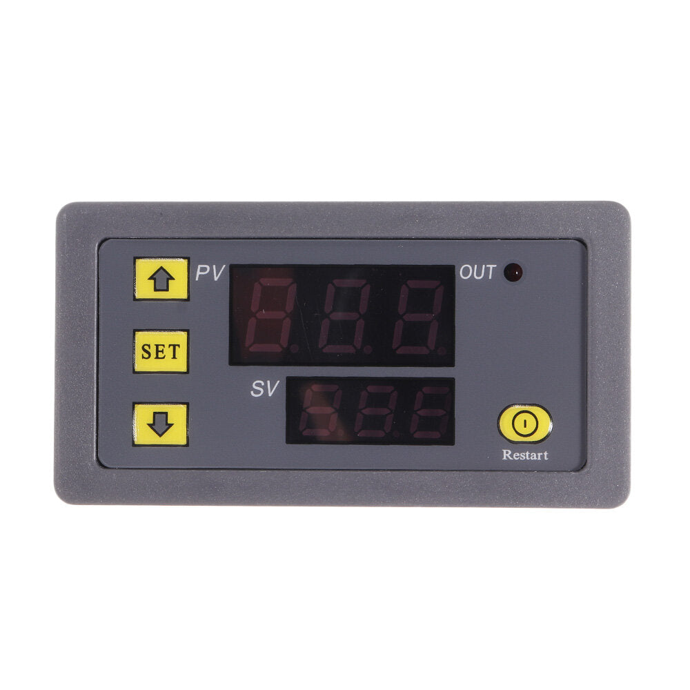 DC12V/24V Delay Timer Infinite Loop Delay Module Double Digital Display Time Relay Board 0~999 hr/min/sec