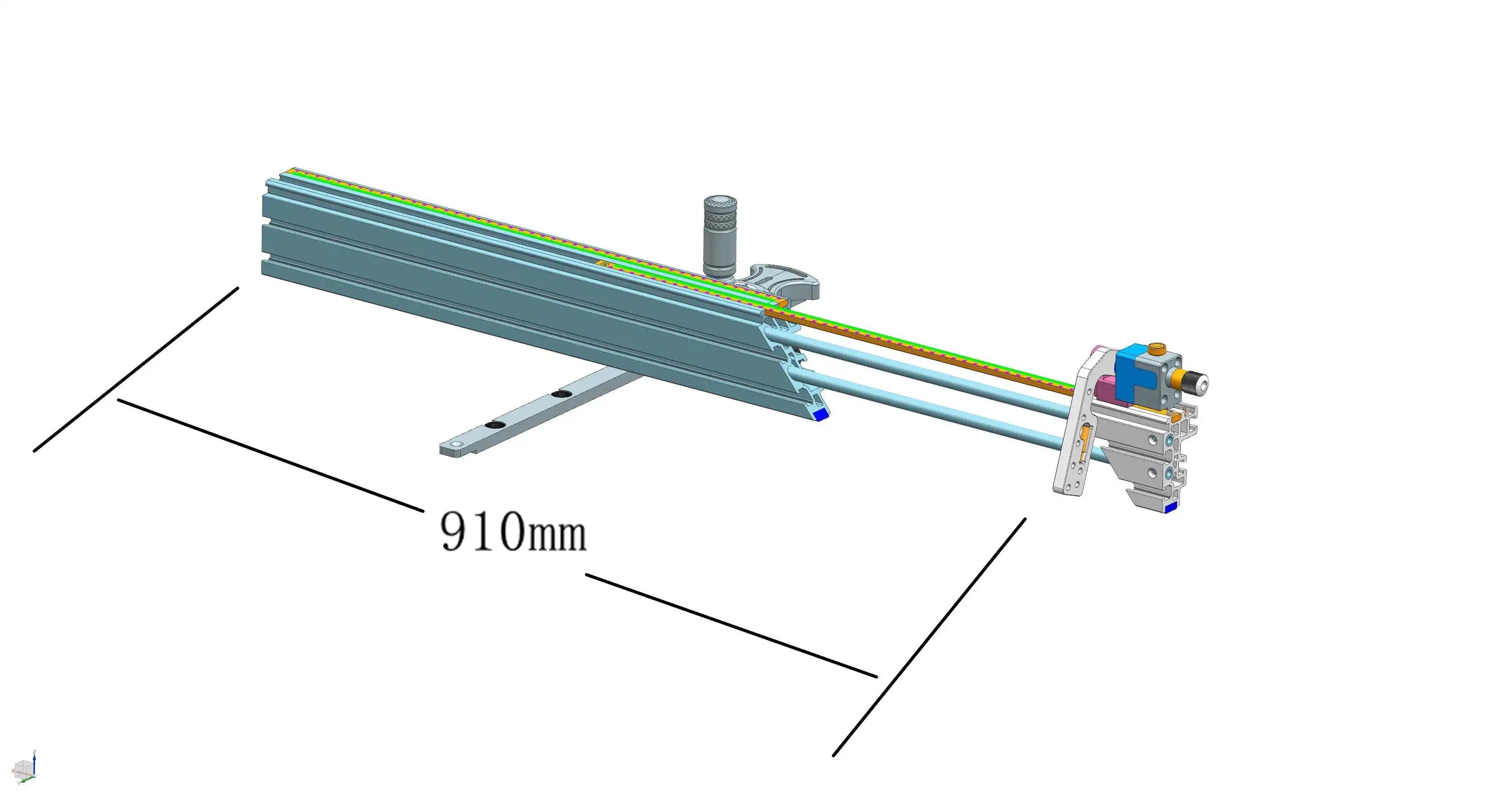 High Precision Miter Gauge with Adjustable Angle 0-70°, Extended 910mm Fence, Easy Read Scale, Aluminum Construction