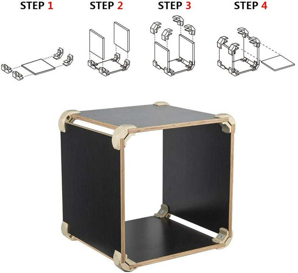 8PCS Wood Clamp Panel Connectors Right Angle Clip Set for Creative DIY Furniture