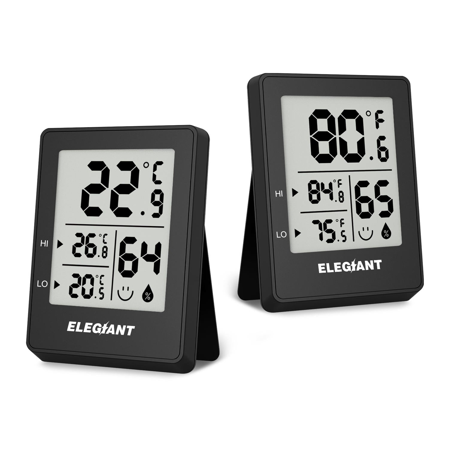 Digital Thermometer Hygrometer Home Electronic Indoor Outdoor Hygrometer Temperature Sensor Monitor Stand